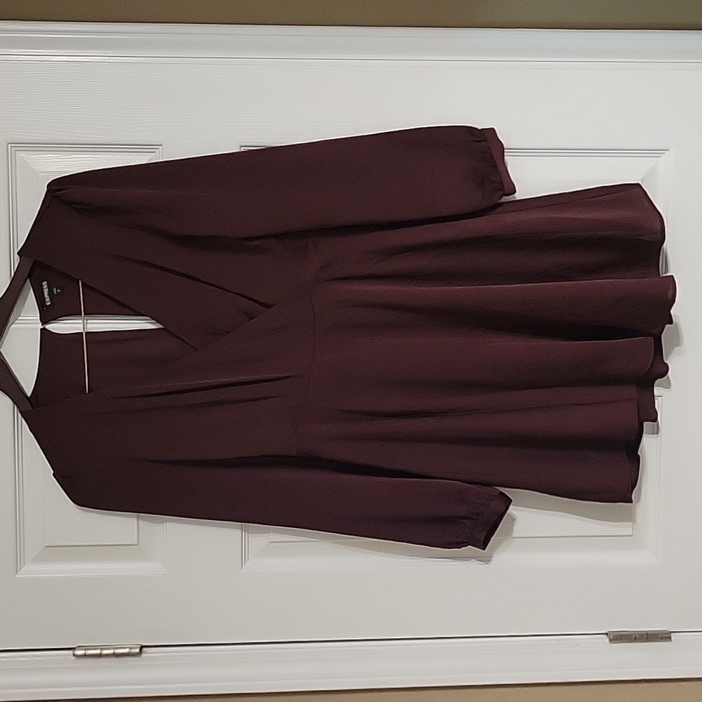 Burgundy dress